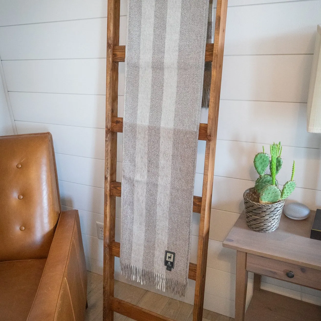 100% Baby Alpaca Wool Throw Blanket - Eco