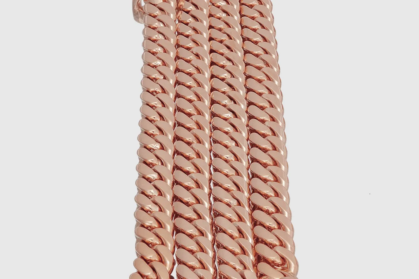 10mm Solid Miami Cuban Gold Necklace