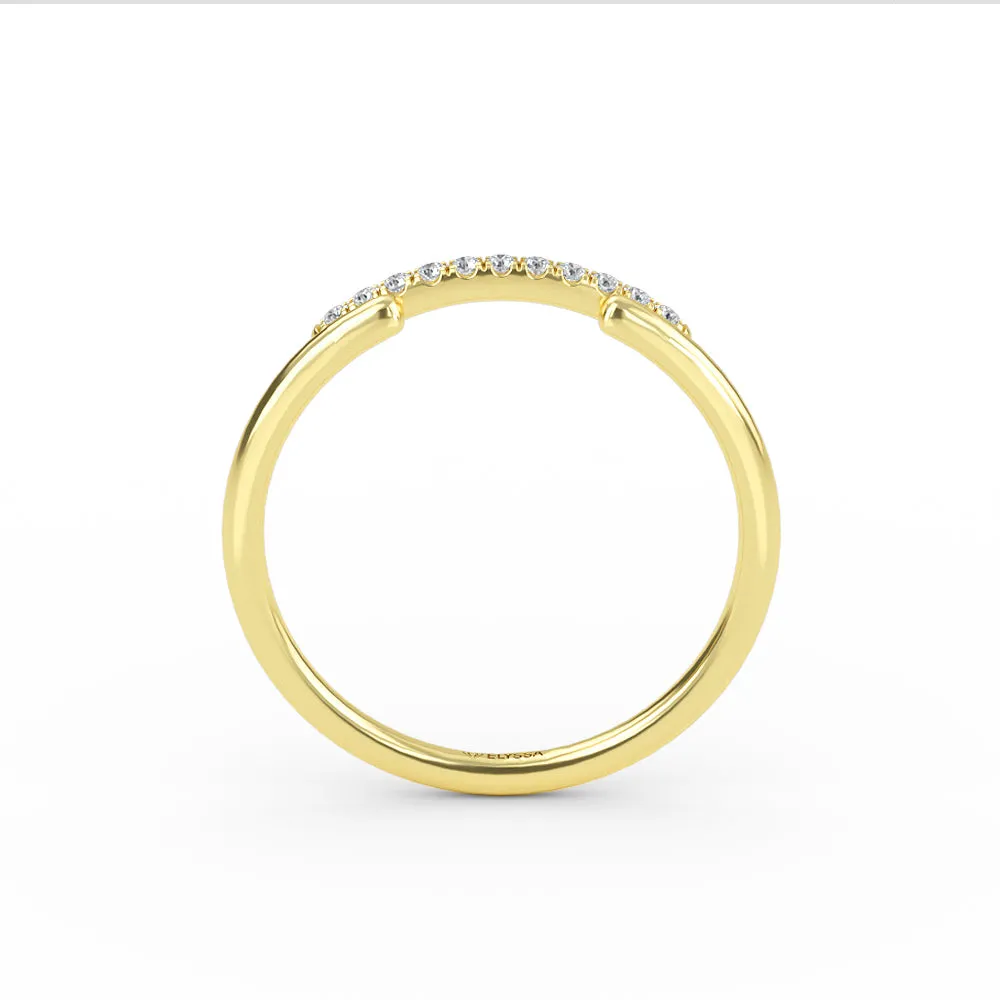 11 Stone Diamond Gold Ring