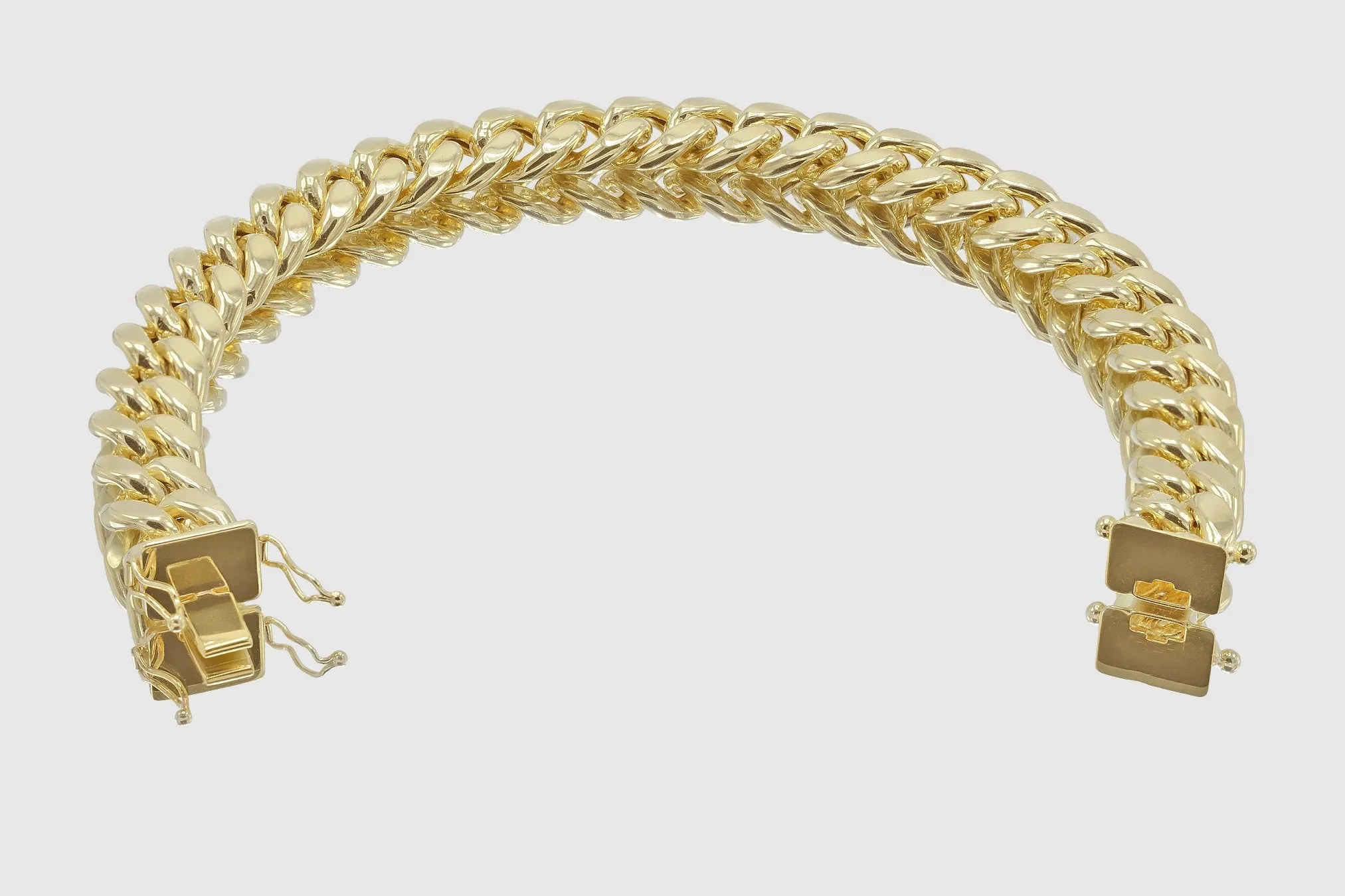 11mm Hollow Miami Cuban Gold Bracelet