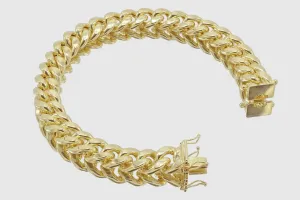 11mm Hollow Miami Cuban Gold Bracelet