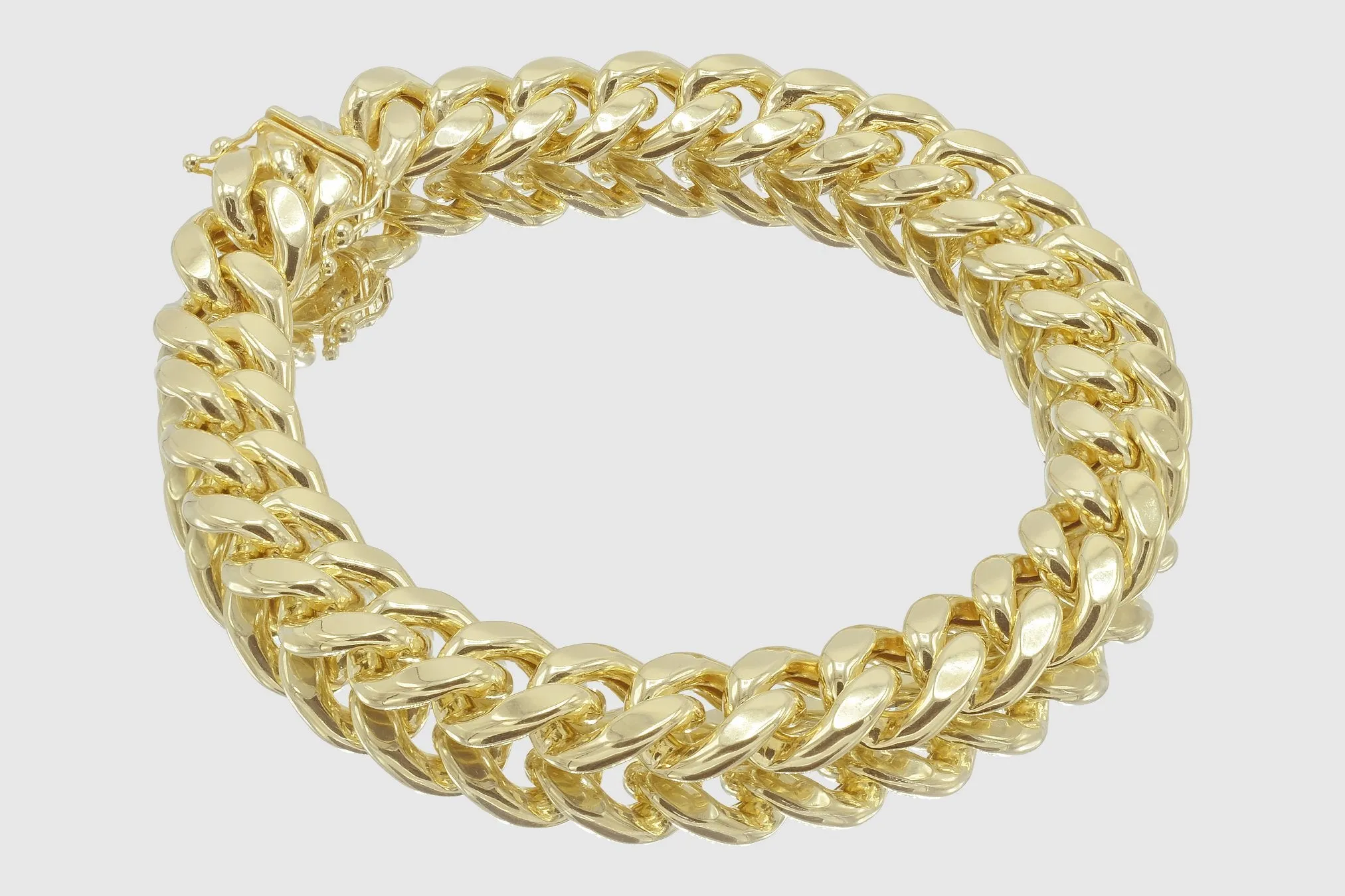 11mm Hollow Miami Cuban Gold Bracelet