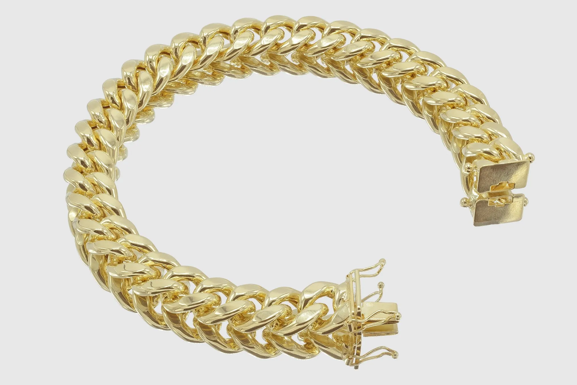 11mm Hollow Miami Cuban Gold Bracelet