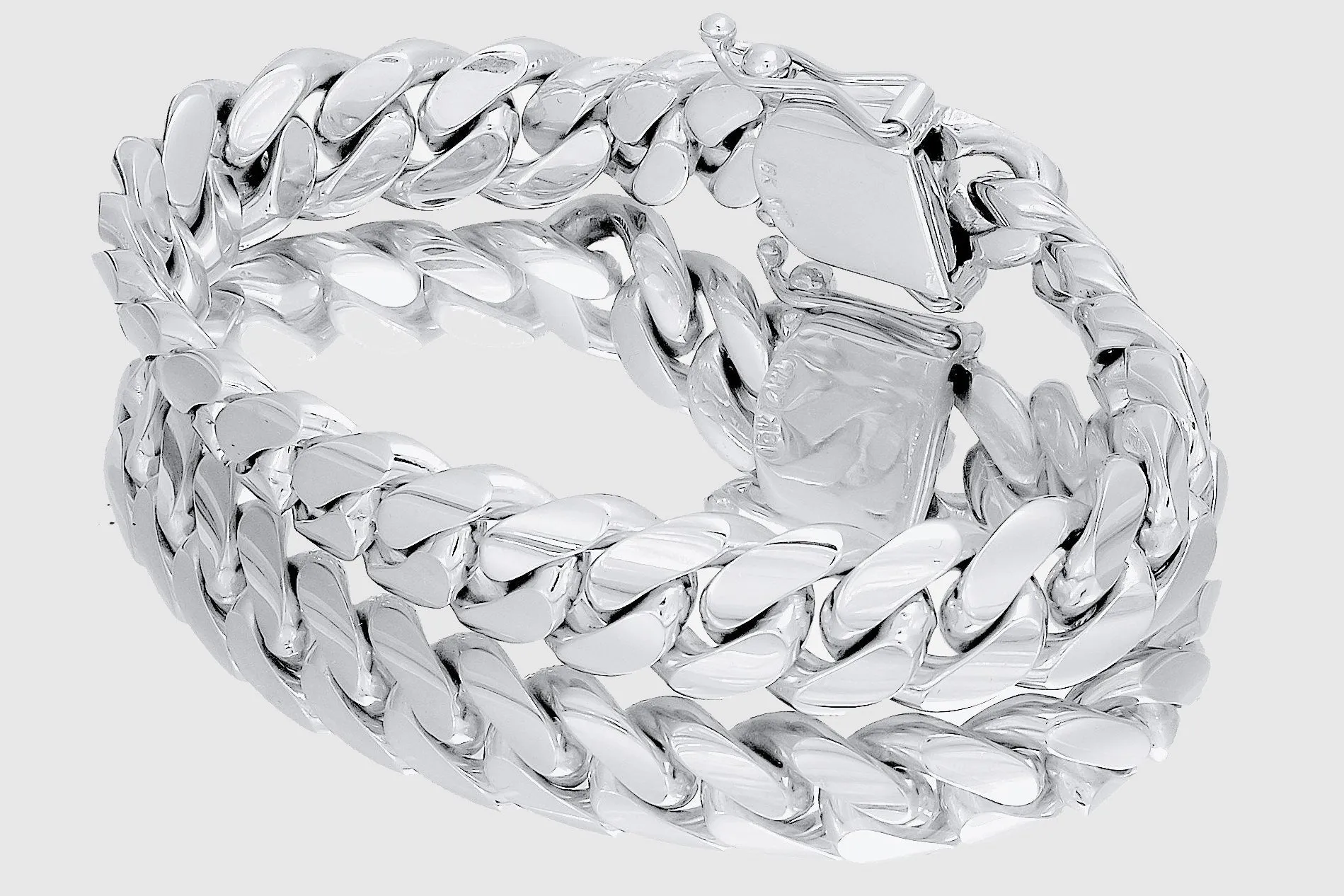 13mm Solid Miami Cuban Gold Bracelet
