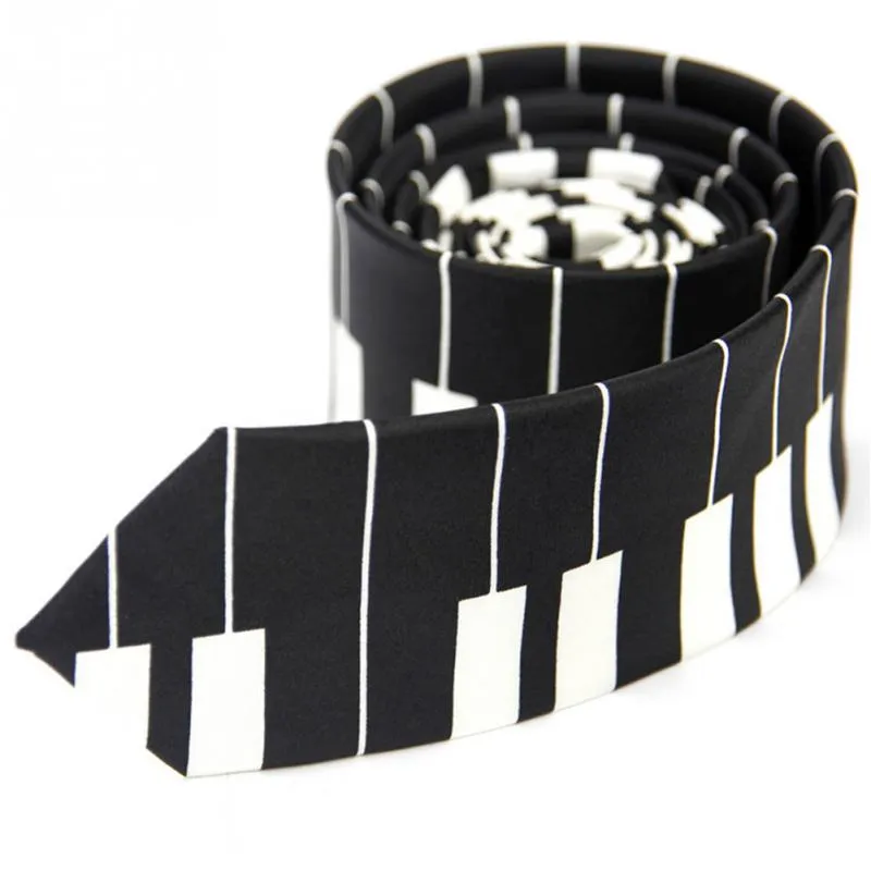 1PC Fashion Men Piano Keyboard Pattern Neck Tie