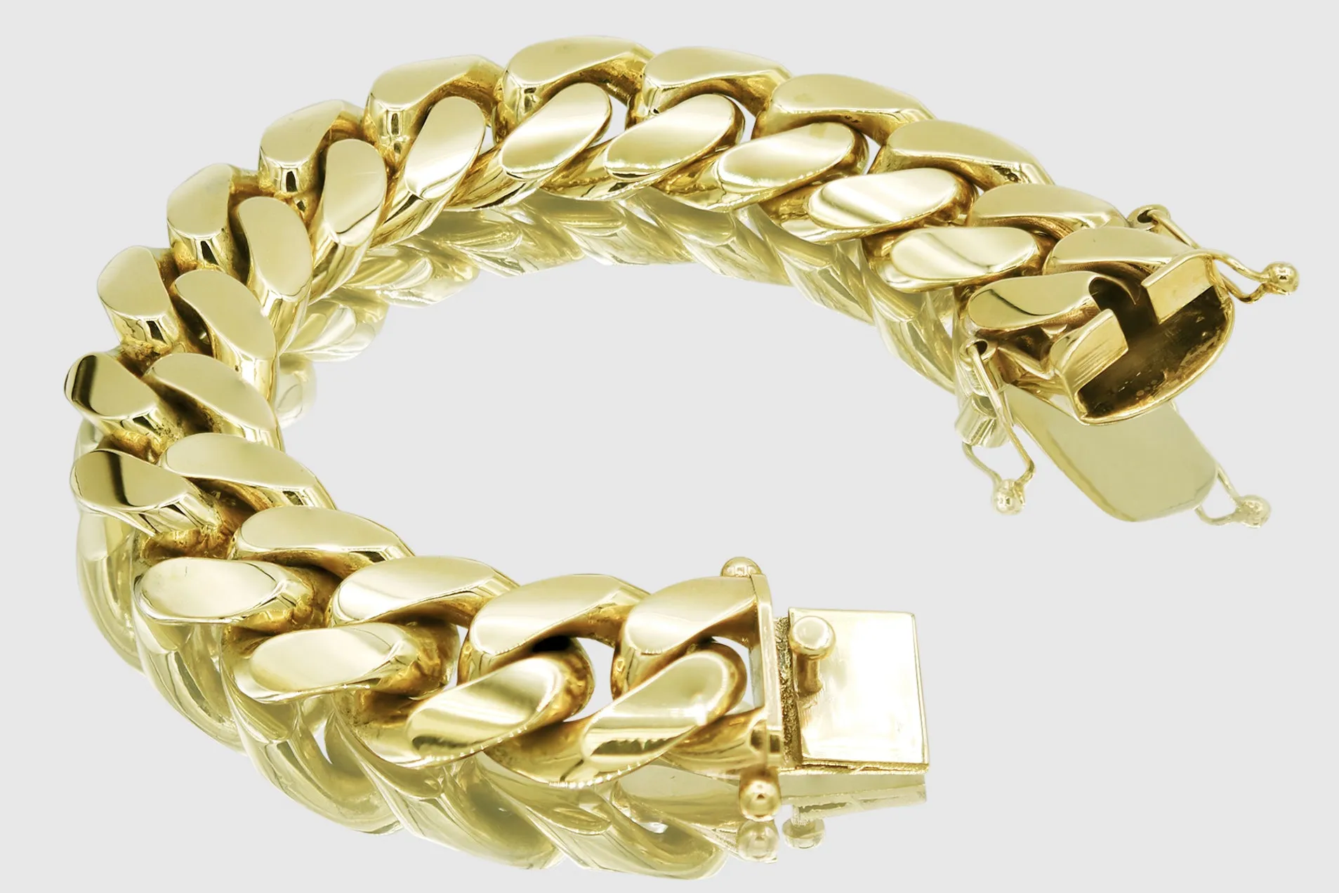 20mm Hollow 14K Miami Cuban Gold Bracelet