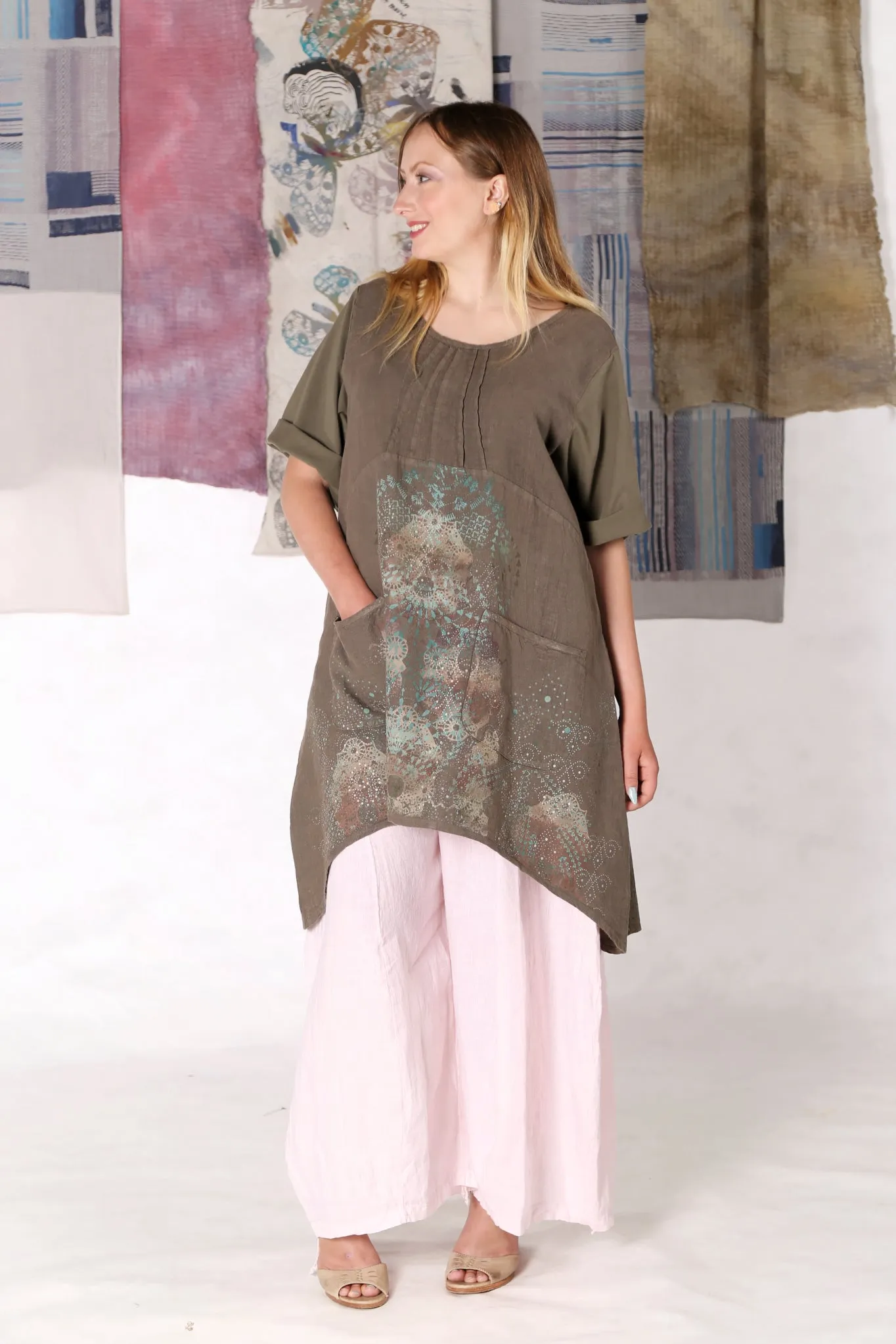 3243  Linen Billow Pant Sweet-U