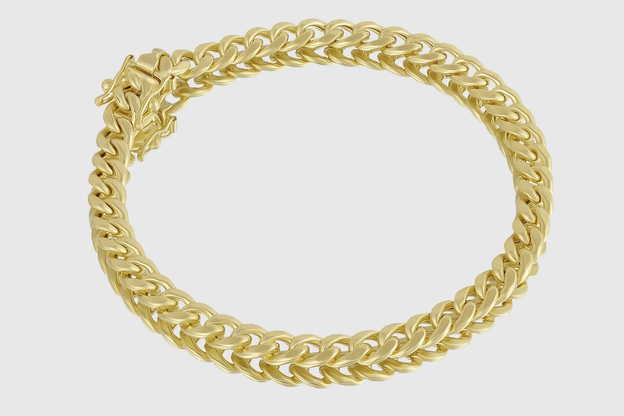 6mm Hollow Miami Cuban Gold Bracelet