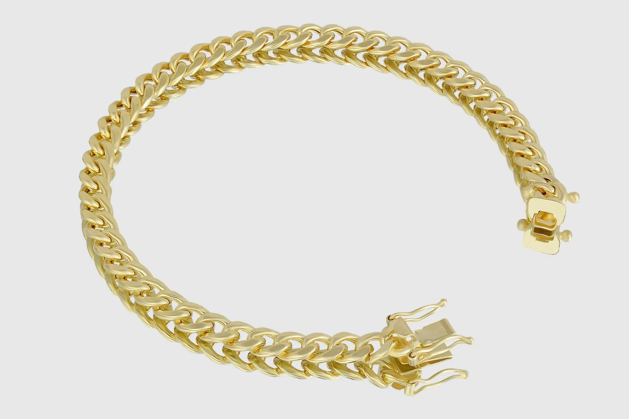 6mm Hollow Miami Cuban Gold Bracelet