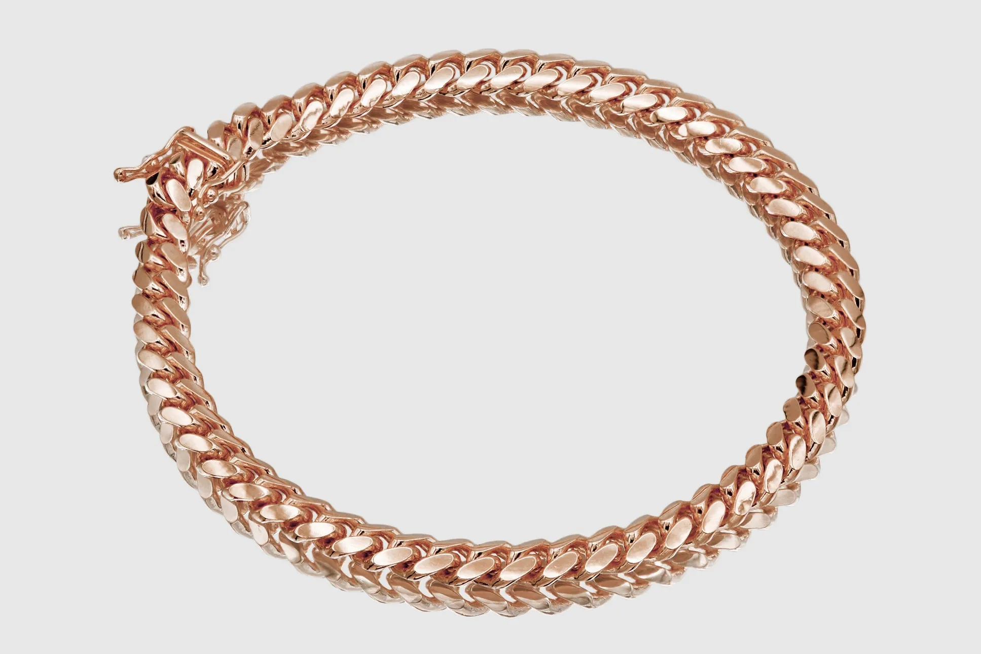 6mm Solid Miami Cuban Gold Bracelet