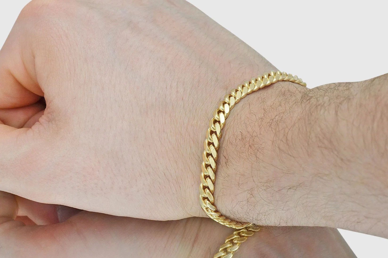 6mm Solid Miami Cuban Gold Bracelet