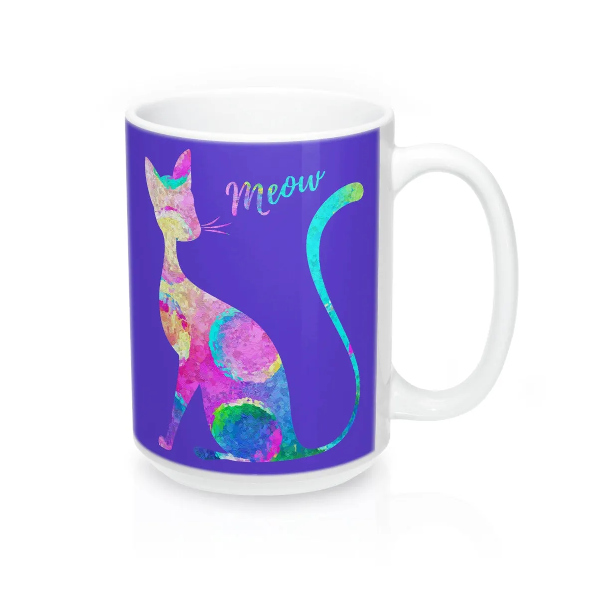 Abstract Cat Mug