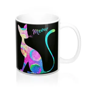 Abstract Cat Mug