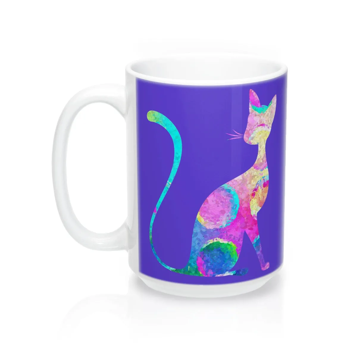Abstract Cat Mug