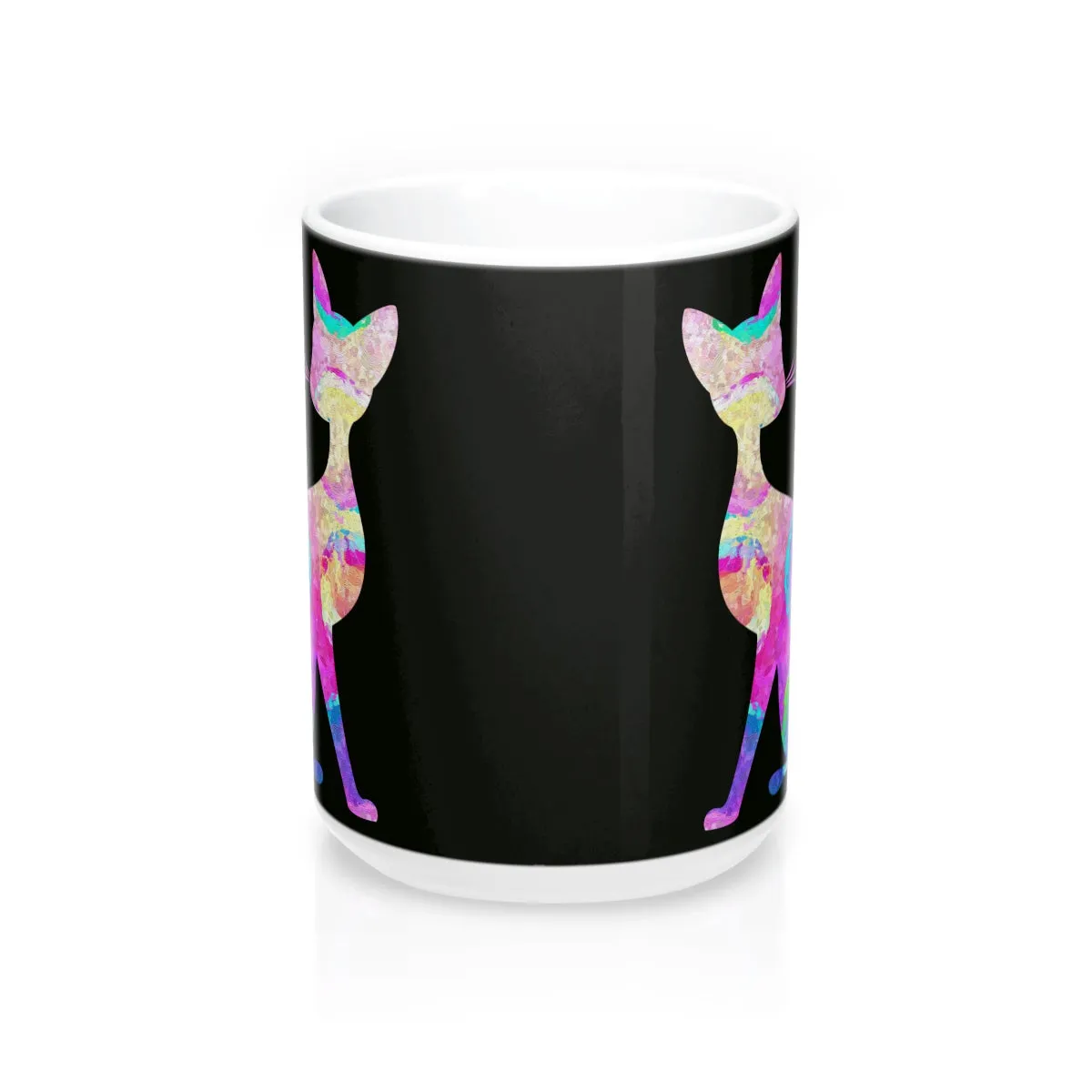 Abstract Cat Mug