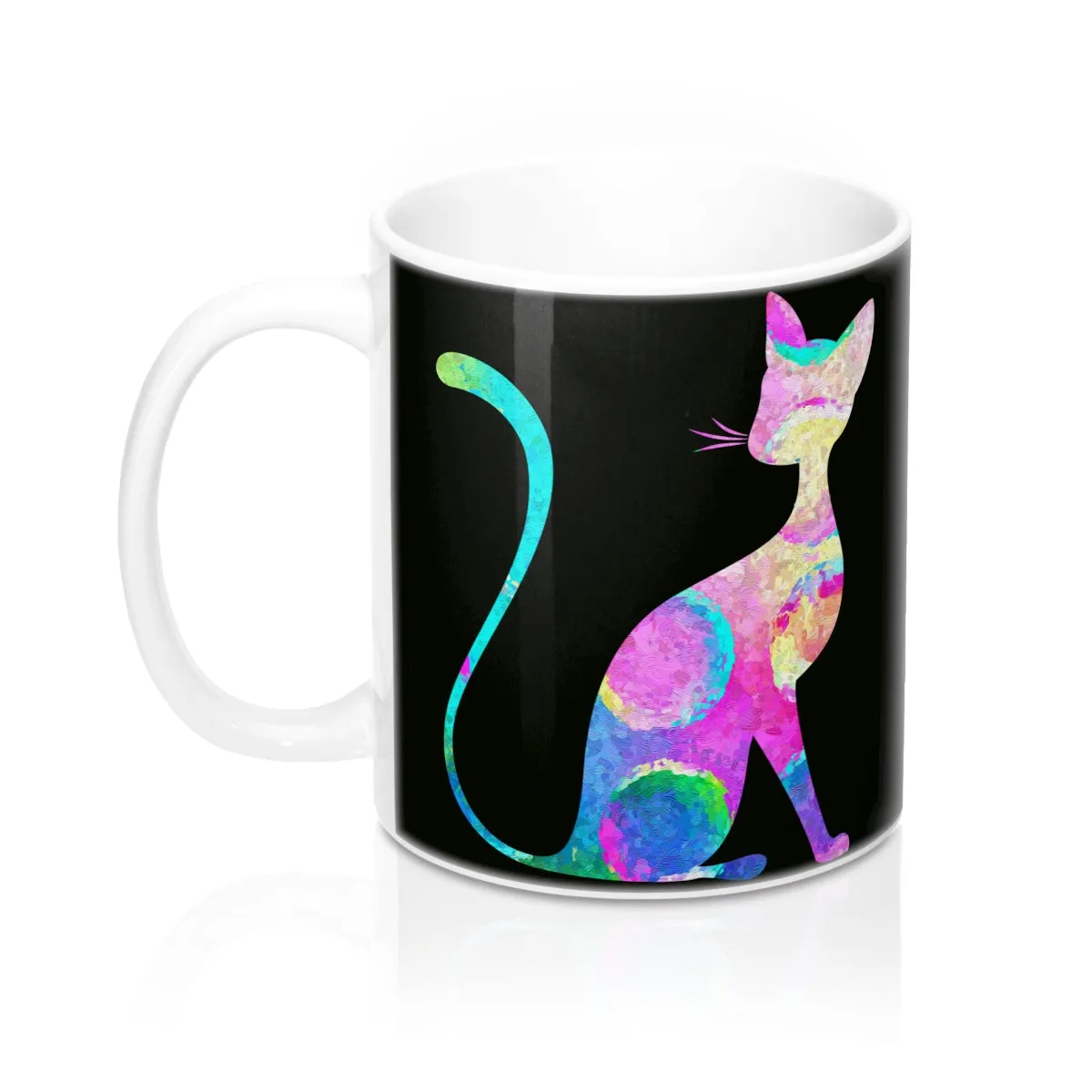 Abstract Cat Mug
