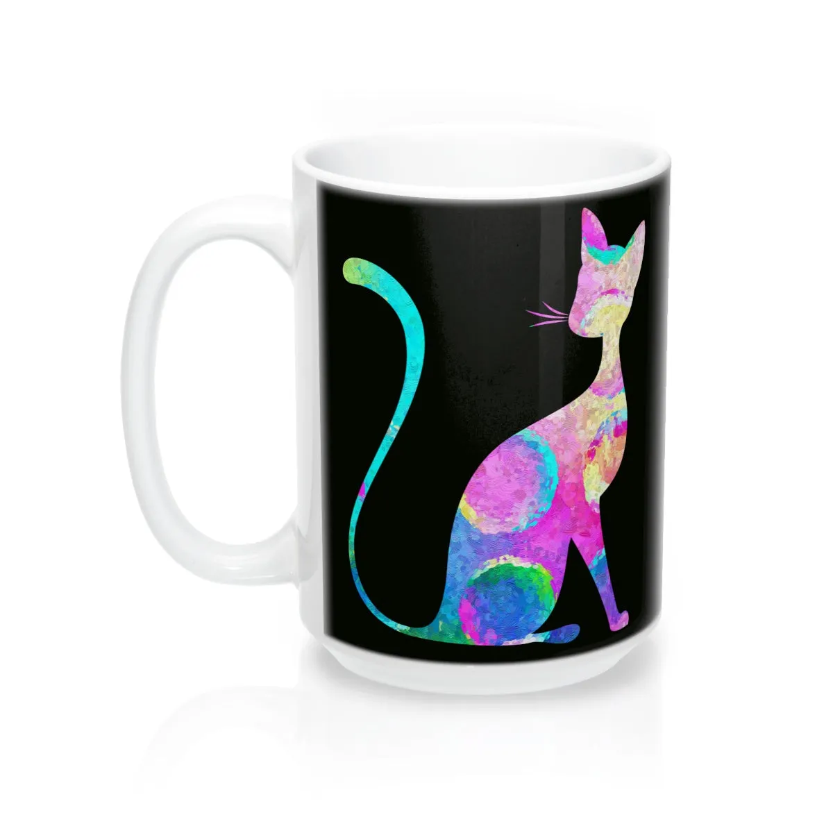 Abstract Cat Mug