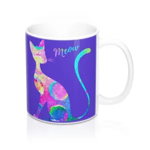 Abstract Cat Mug