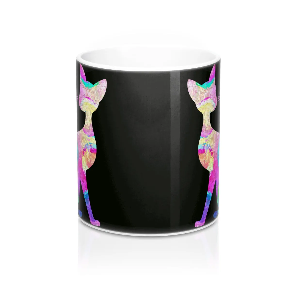 Abstract Cat Mug