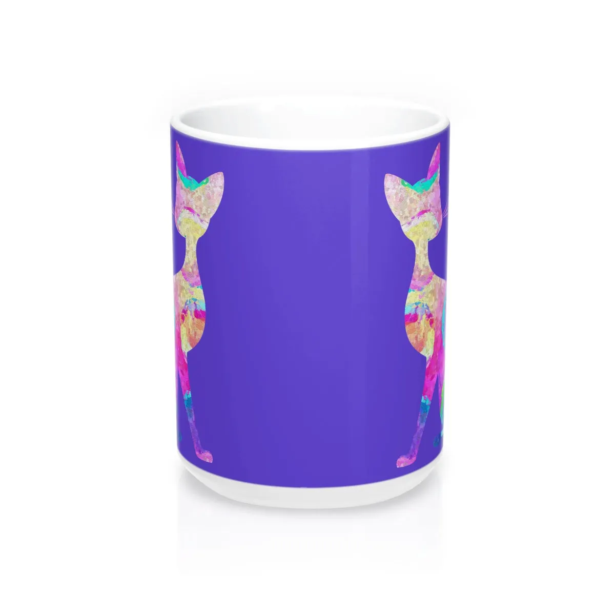 Abstract Cat Mug
