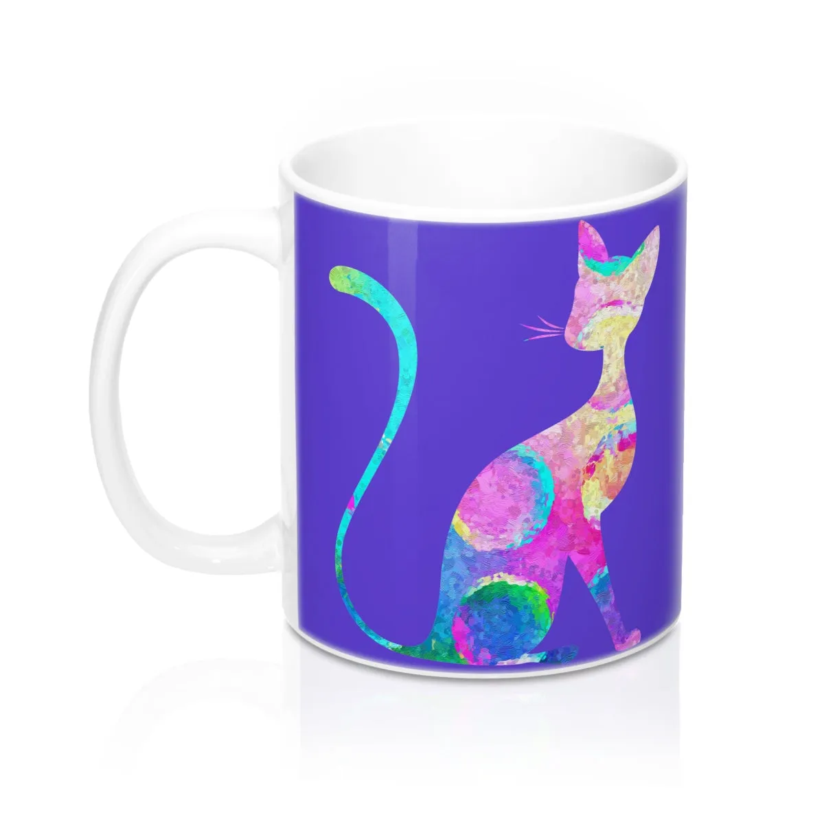 Abstract Cat Mug