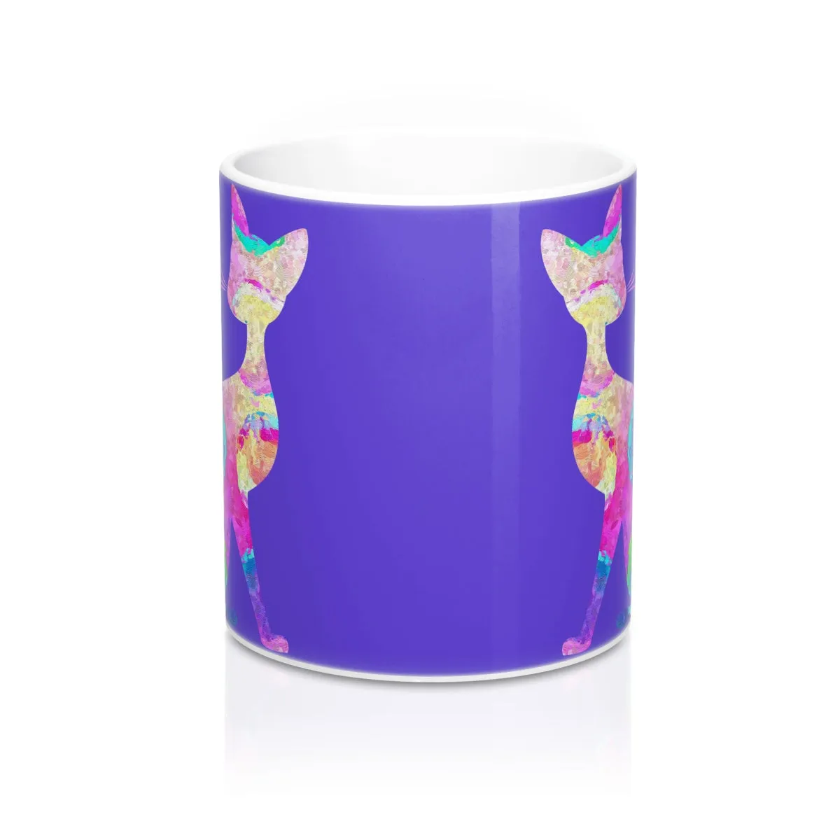 Abstract Cat Mug