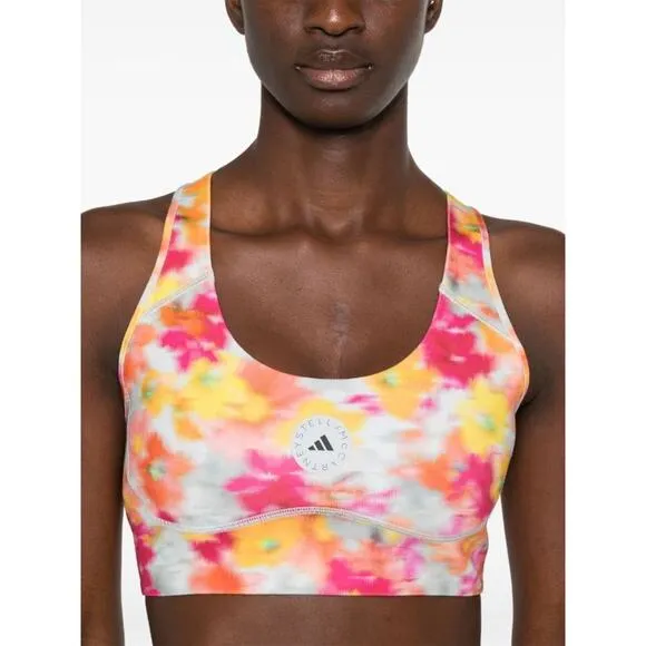 Adidas x Stella McCartney true purpose bra Women’s Small A-C cups floral IW3878