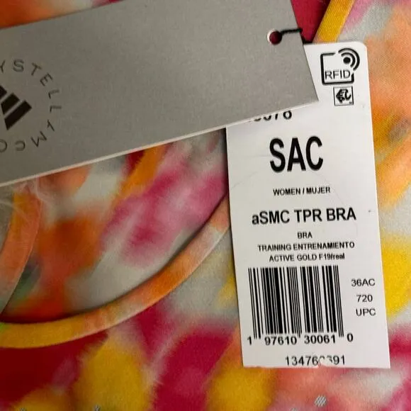 Adidas x Stella McCartney true purpose bra Women’s Small A-C cups floral IW3878
