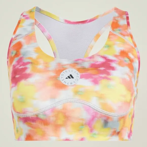 Adidas x Stella McCartney true purpose bra Women’s Small A-C cups floral IW3878