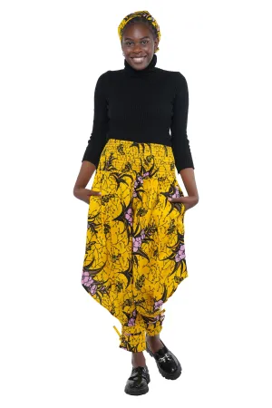 African Smoked Harem Pants With Ties