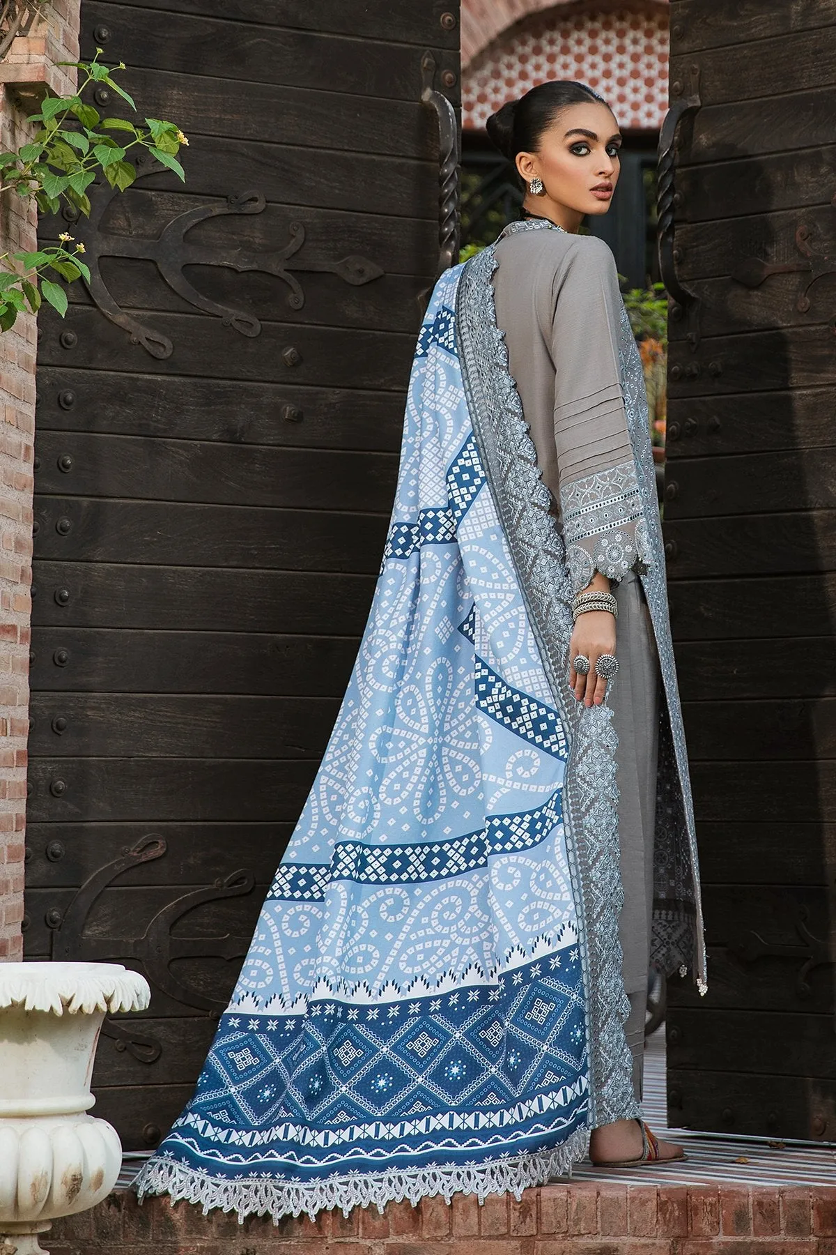 AFROZ NW-36 |  Nureh Maya Khaddar Fall / Winter Collection 2021 | Unstitched Embroidered Slub Khaddar Suits