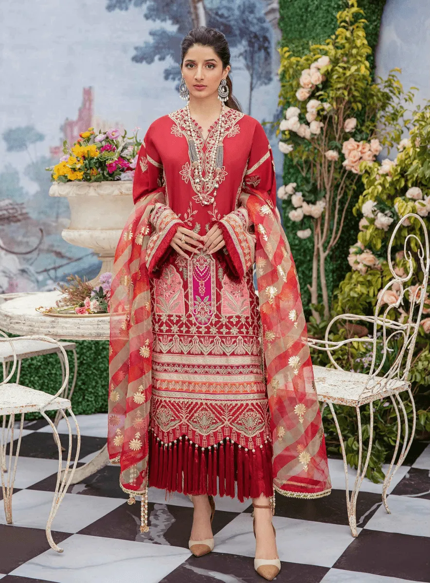 Afrozeh Garden Of Eve Luxury Embroidered Lawn'22 (03-Clio)