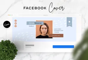 Alyssa Facebook Cover Canva Template