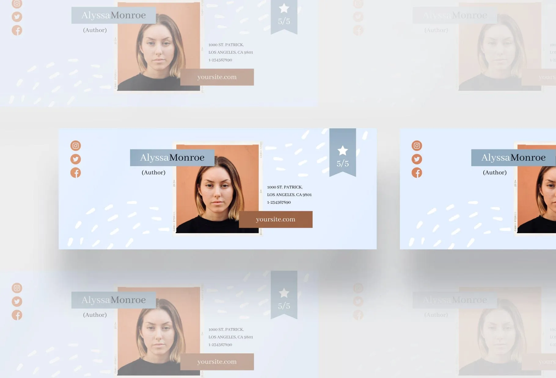 Alyssa Facebook Cover Canva Template