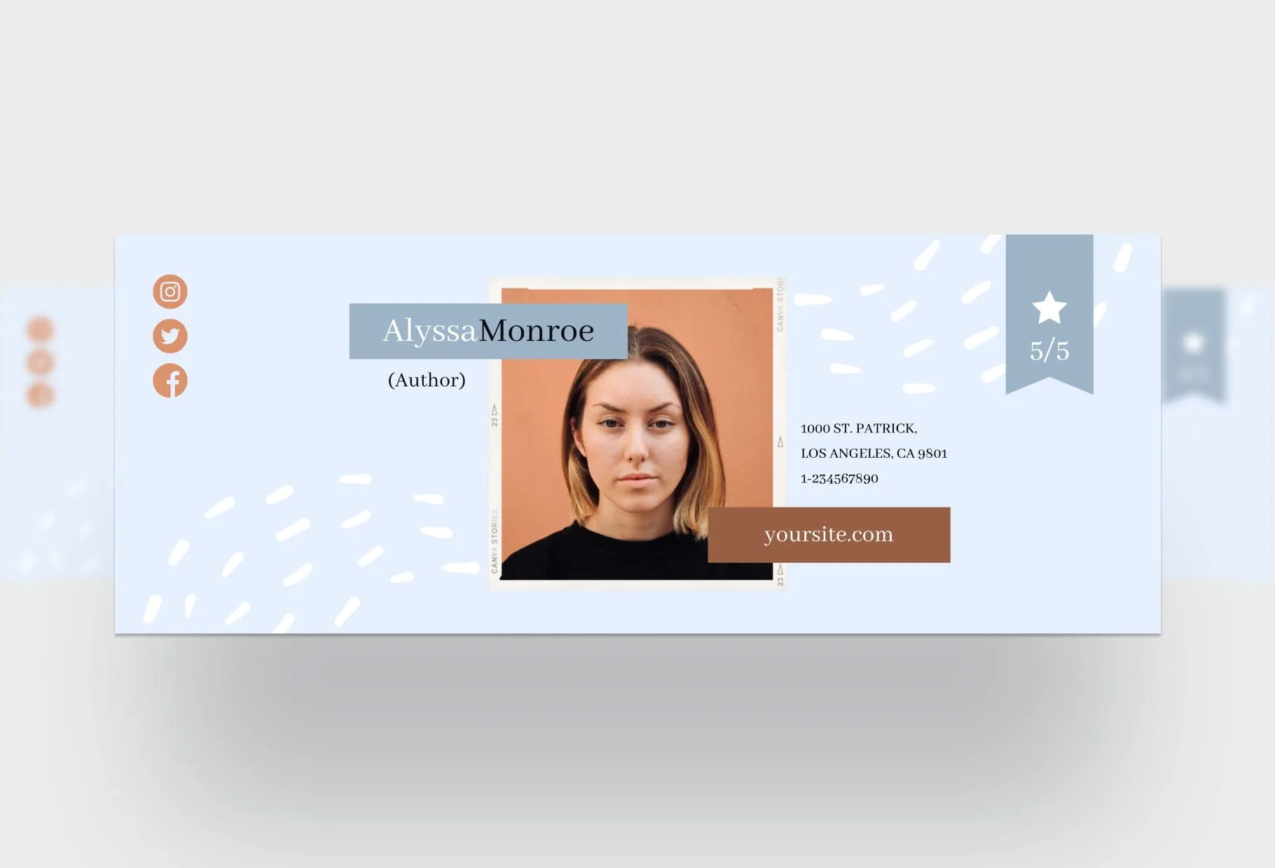 Alyssa Facebook Cover Canva Template