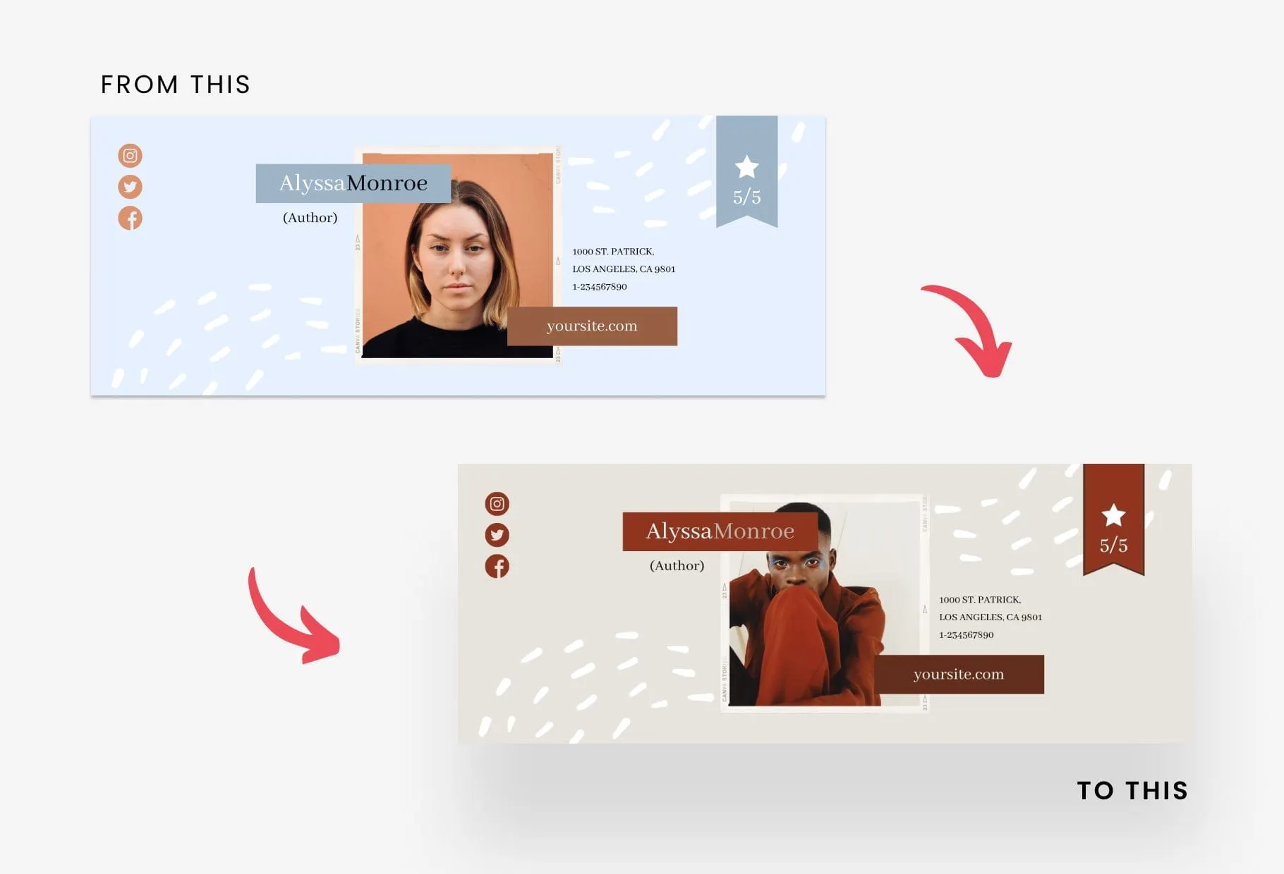 Alyssa Facebook Cover Canva Template