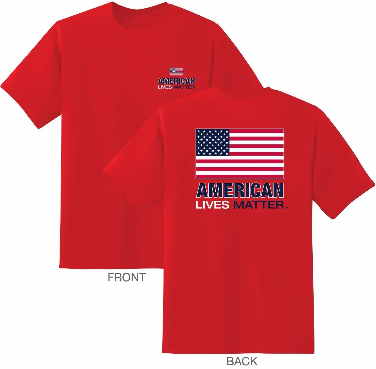 American Lives Matter Short Sleeve Flag T-Shirt