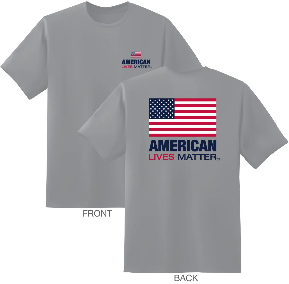 American Lives Matter Short Sleeve Flag T-Shirt