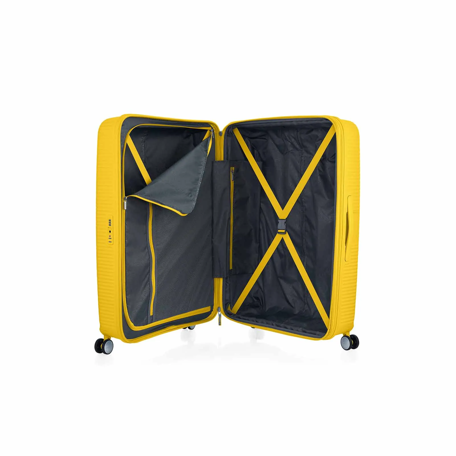 American Tourister Curio 2 80cm Suitcase Golden Yellow