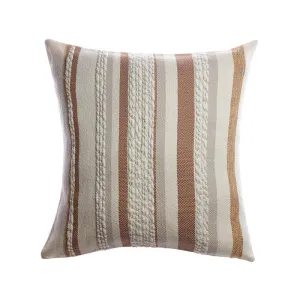 Anette Square Wool Pillow - Brownie