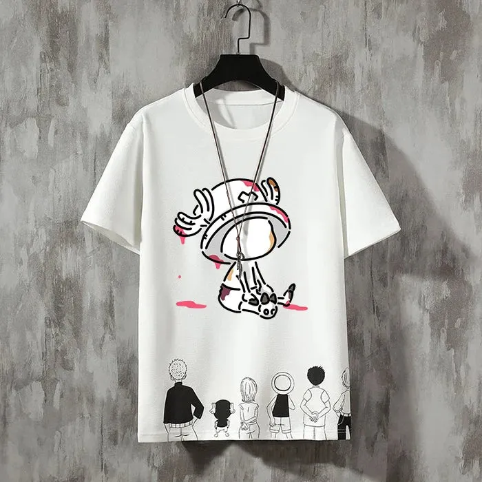 Anime Men's Fashion Printed Casual T-Shirts