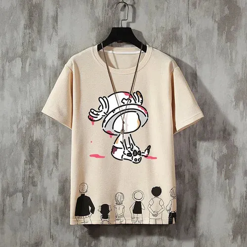 Anime Men's Fashion Printed Casual T-Shirts