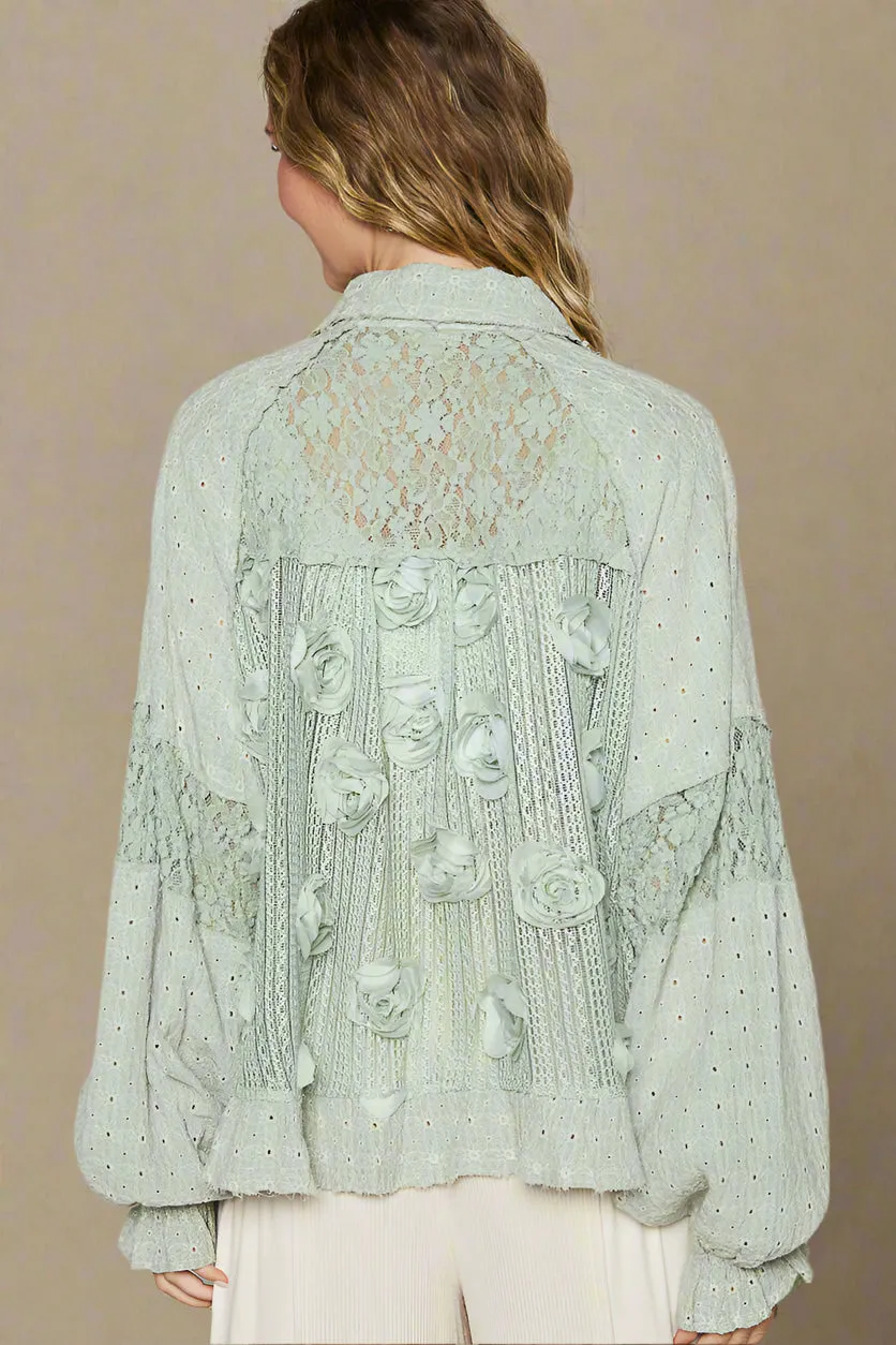 Antiquity Lace Petal Blouse