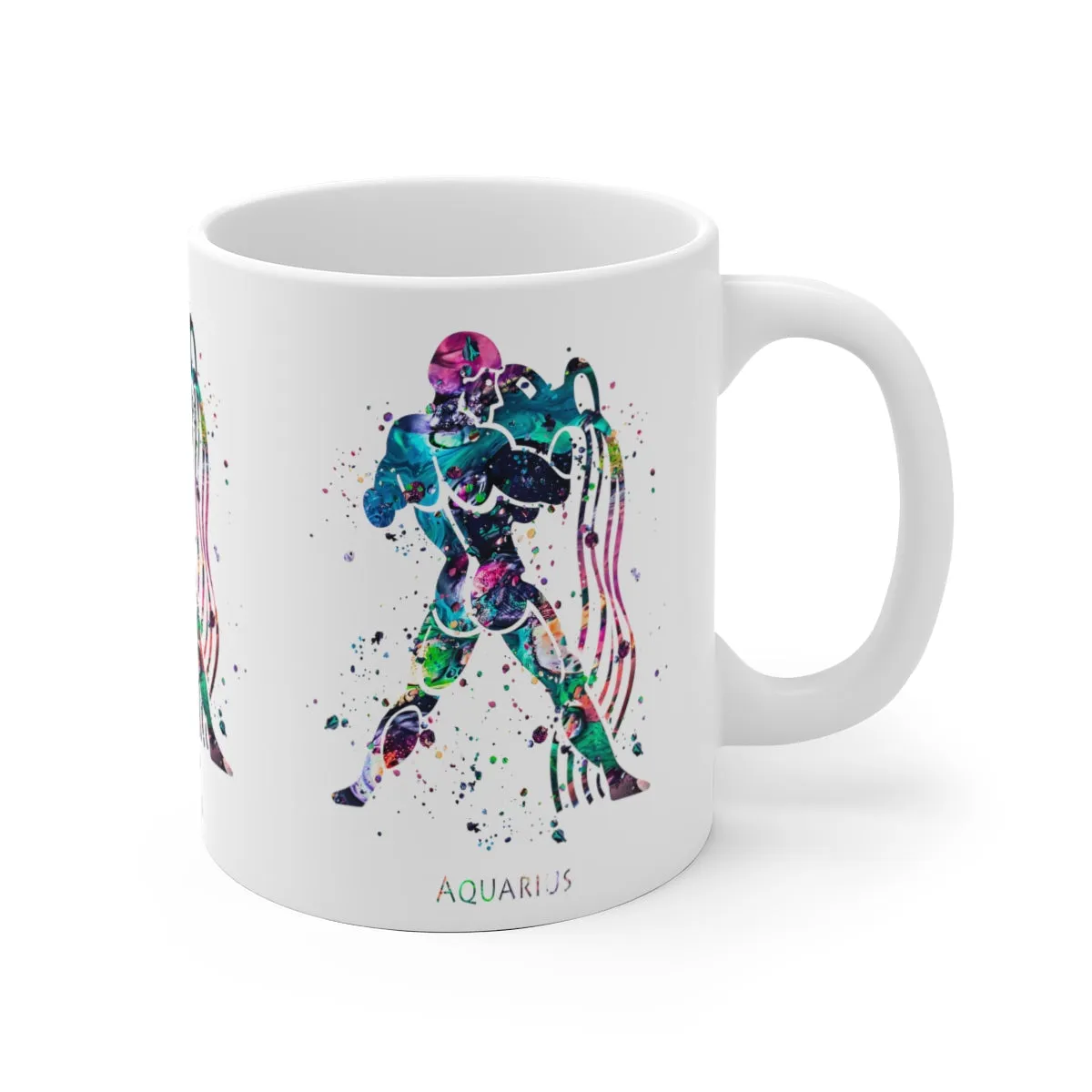Aquarius Zodiac Sign Mug - 11 oz, 15 oz