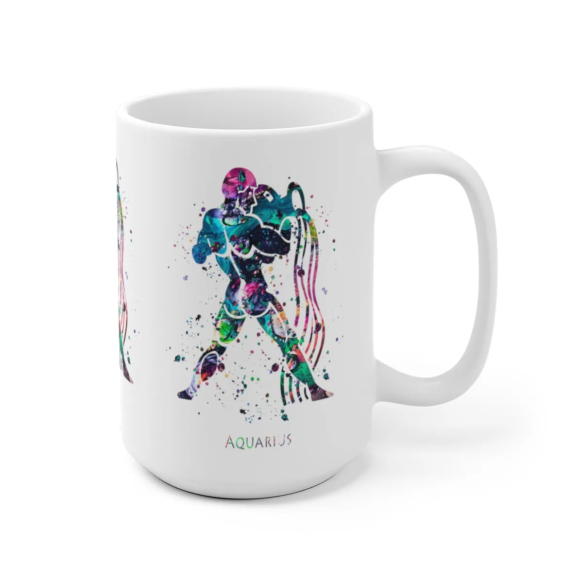 Aquarius Zodiac Sign Mug - 11 oz, 15 oz