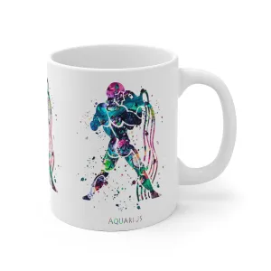Aquarius Zodiac Sign Mug - 11 oz, 15 oz
