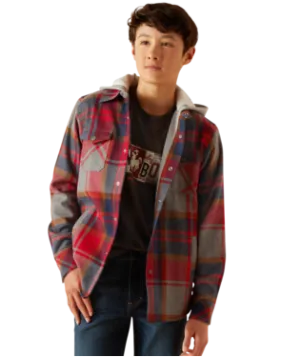 ARIAT BOYS HOFMAN HOODED JACKET SHIRT