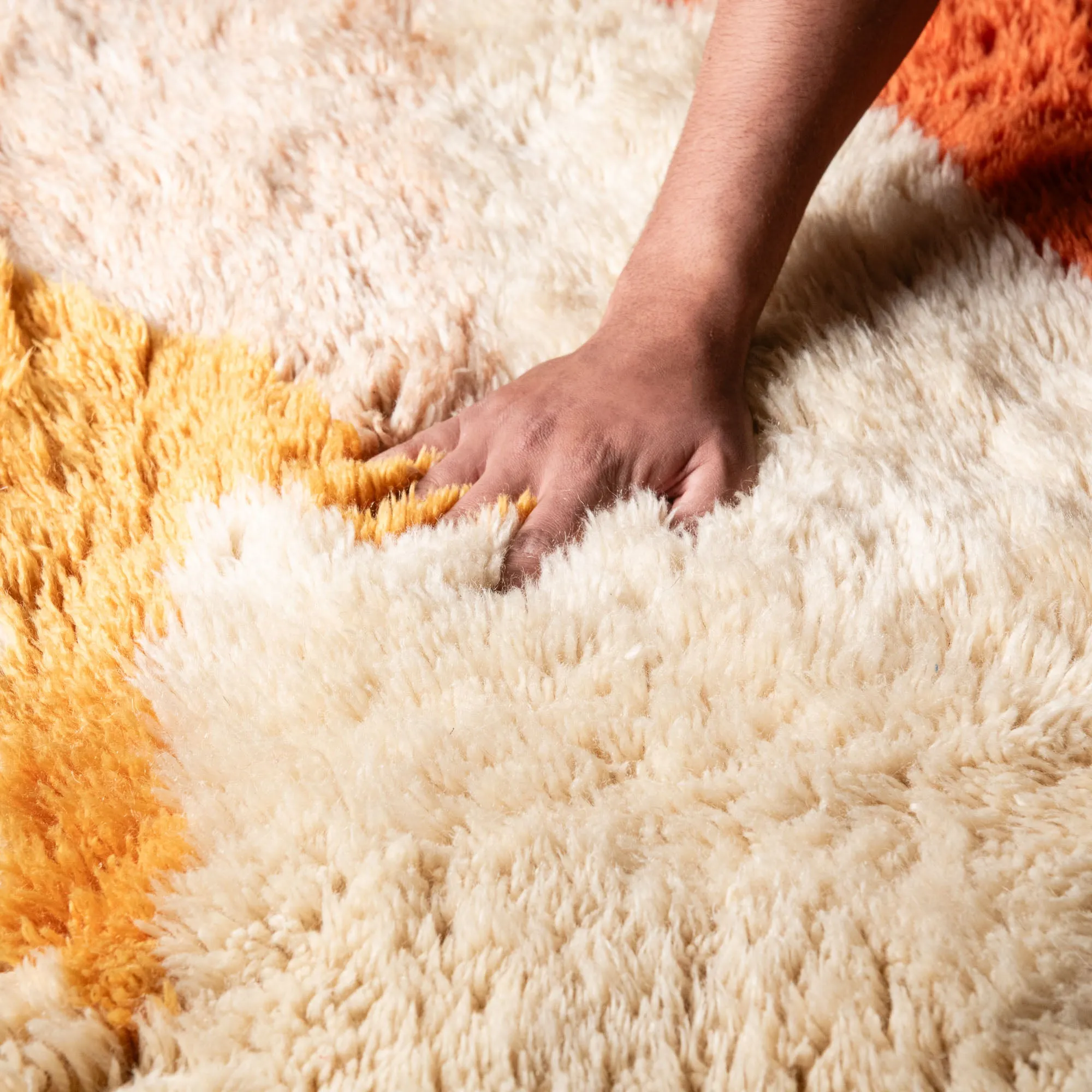 Autumn sunset - Luxury Shag Moroccan Rug