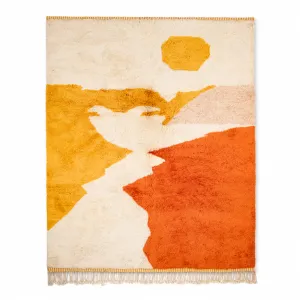 Autumn sunset - Luxury Shag Moroccan Rug