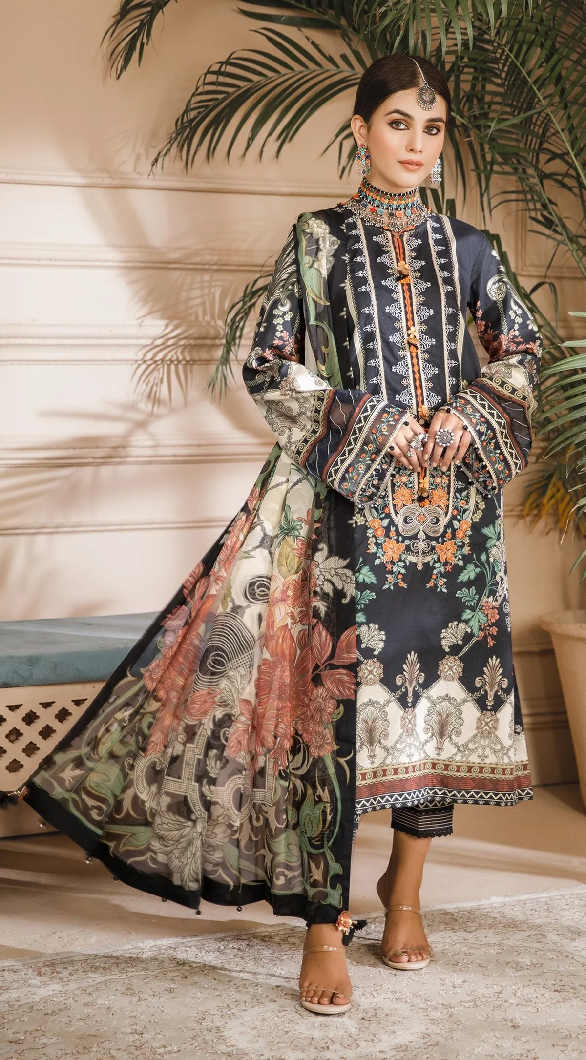 AZMINA | Anaya Noor Bano Cambric Collection '21 | Unstitched Embroidered Cambric Suits